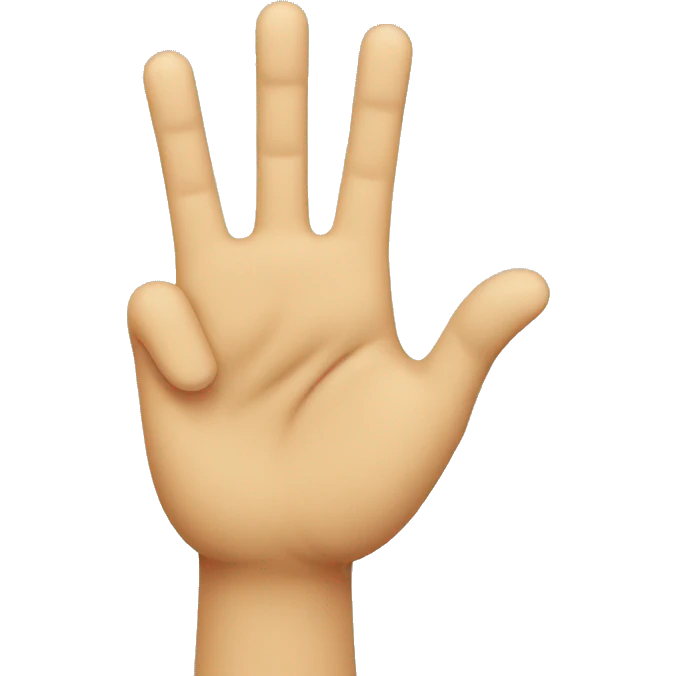 smiling face with three fingers up emoji