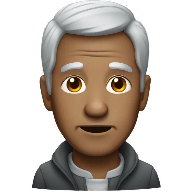old man with grey hair emoji