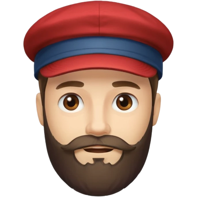 As un señor con barba y gorra emoji