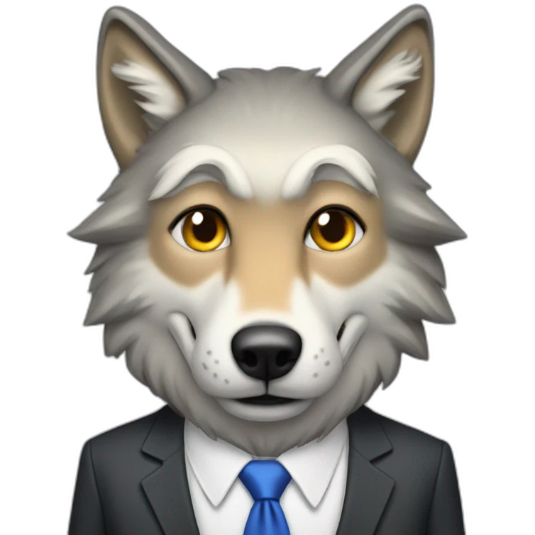 Donald Trump as wolf emoji