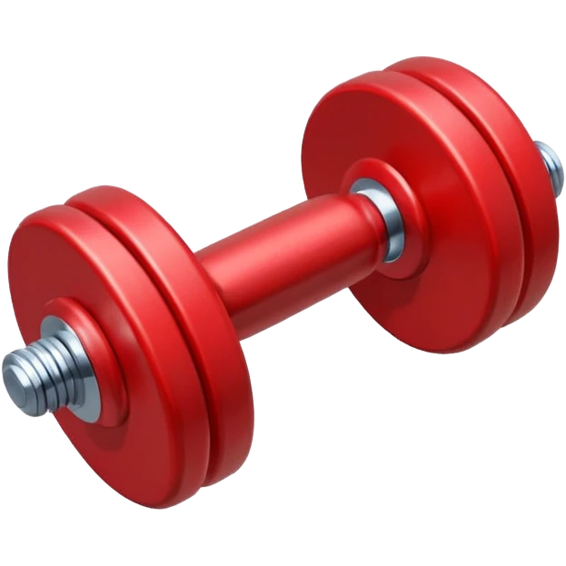 one red dumbbell emoji