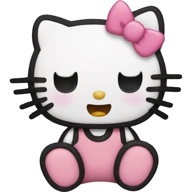 hello kitty crying emoji