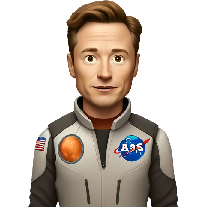 Ilon musk in mars emoji