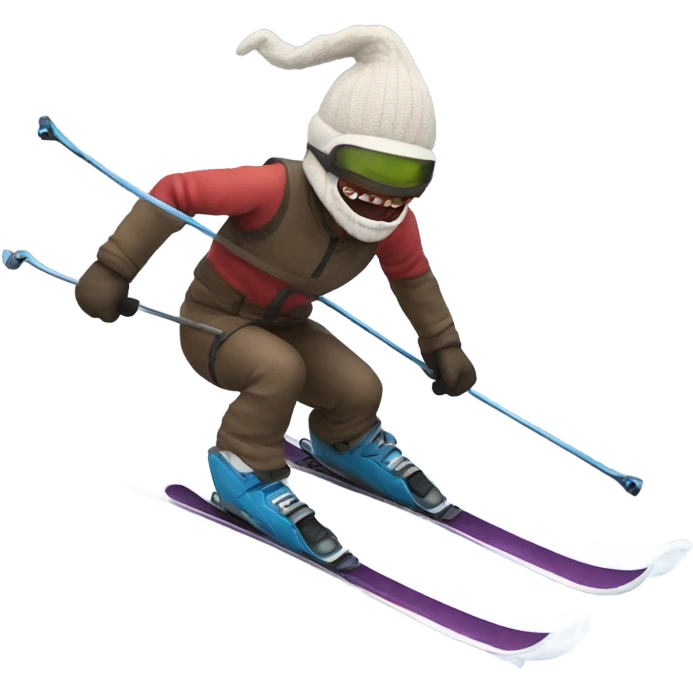 Demogorgan skiing emoji