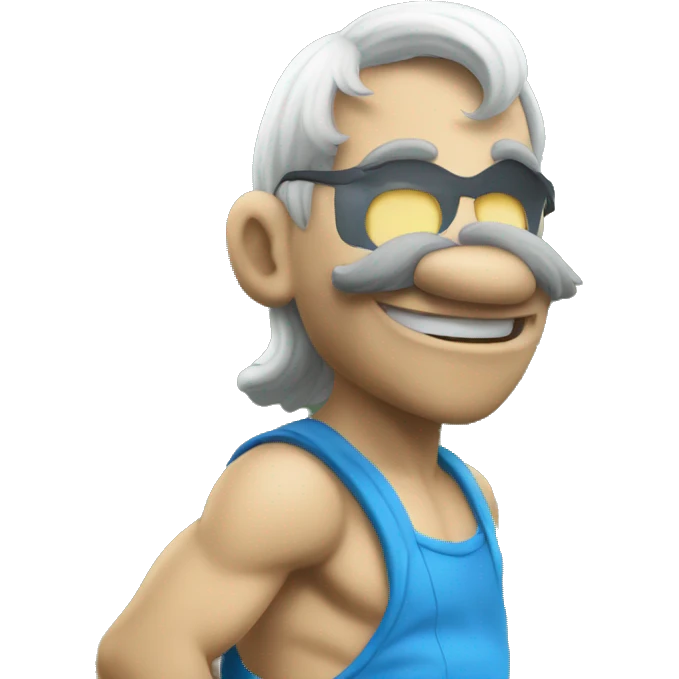 smurf correndo emoji
