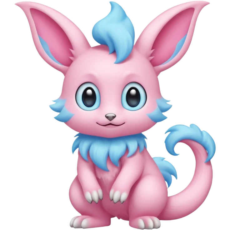 A kawaii pastel Fakémon-creature (full body) emoji