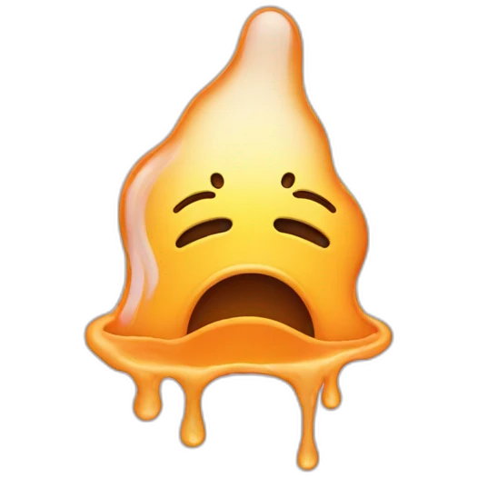 Melting face emoji