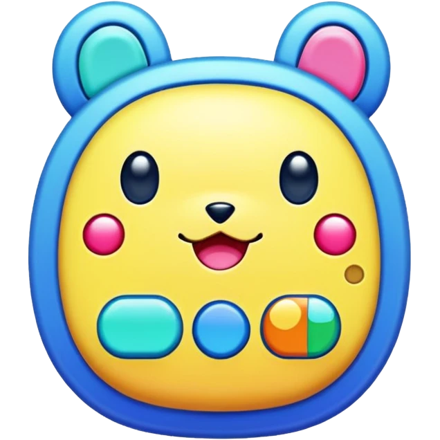 Tamagotchi ios app skeuomorphic emoji