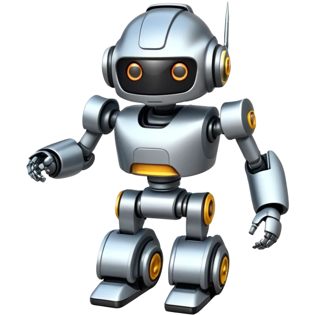 Racing robot emoji