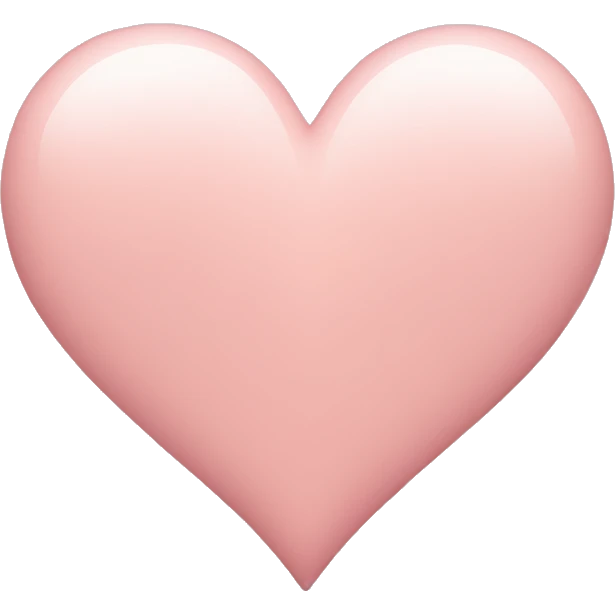 Blush pink heart  emoji