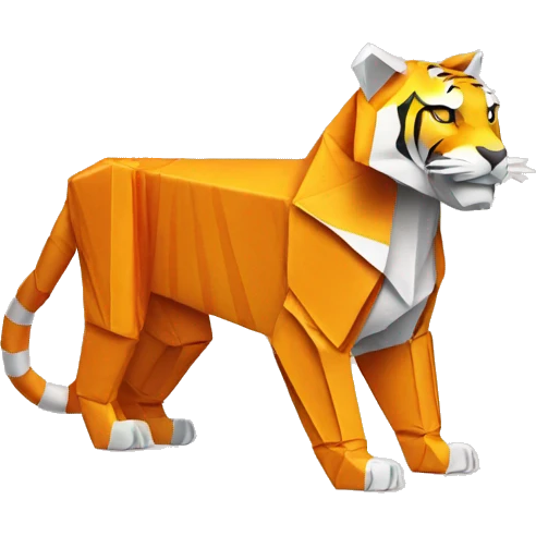 origami tiger emoji