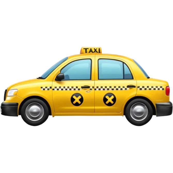 yellow taxi emoji