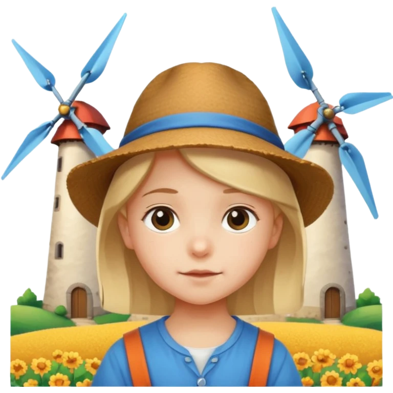 Kid with Windmills emoji
