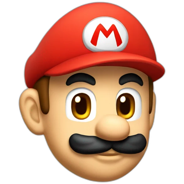 Mario avec casquette rouge emoji