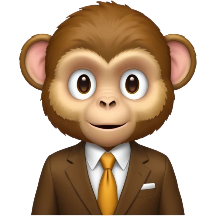 1 monkey in suit emoji