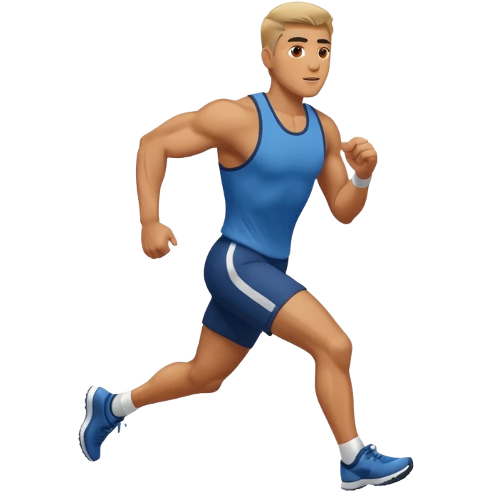 Man running modern emoji