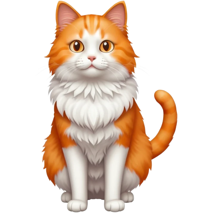 Cat standing up like a human emoji
