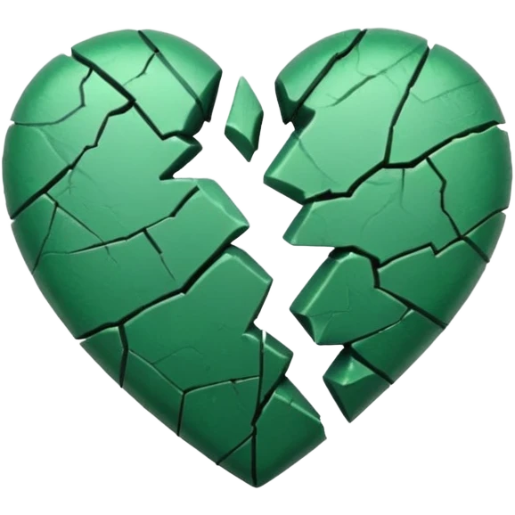 broken green heart  emoji