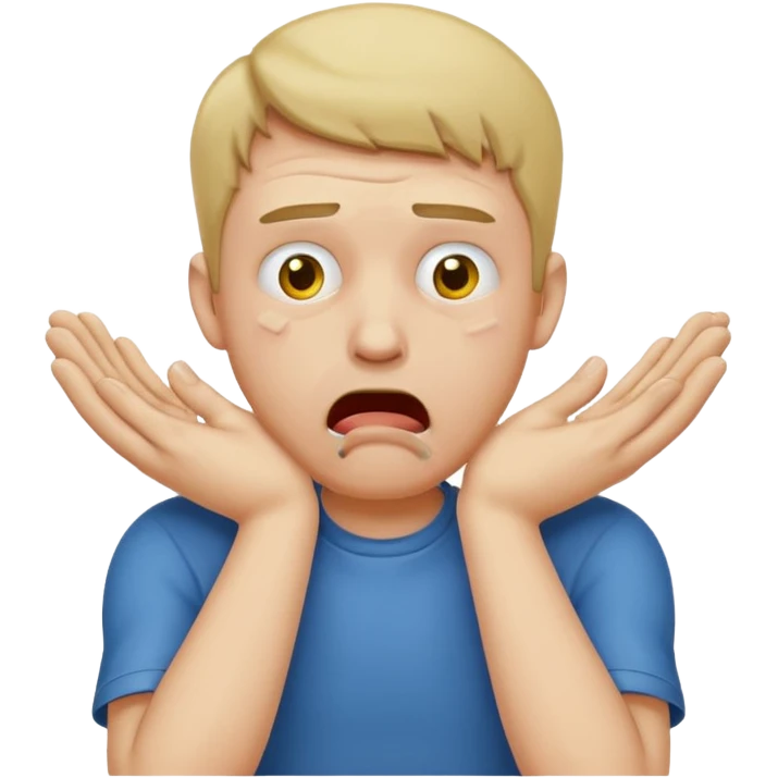 guy choking himself with two hands looks like emoji  emoji