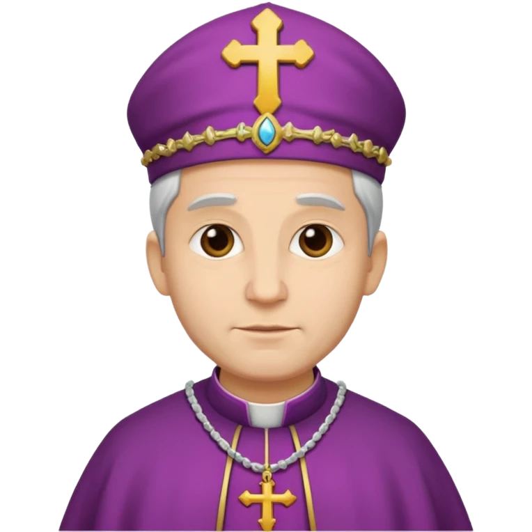 OBISPO DE IGLESIA CON PIEL BLNCA emoji
