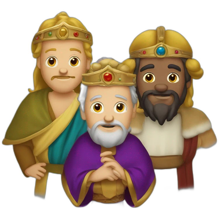 Melchior Caspar and Balthazar three wise men emoji