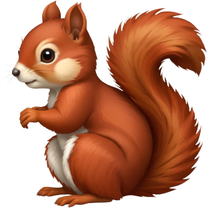emoji  Realistic red Mama squirrel emoji
