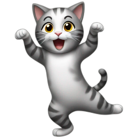 Cat dancing emoji