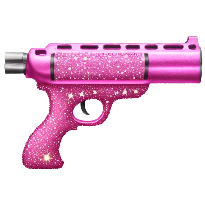 pink bedazzled shotgun emoji