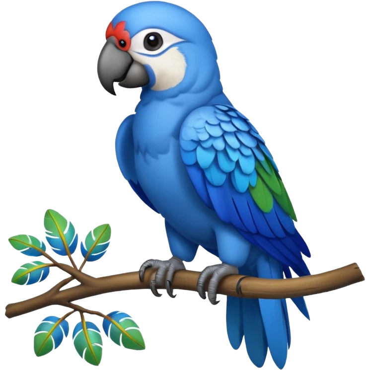 Blue parrot emoji