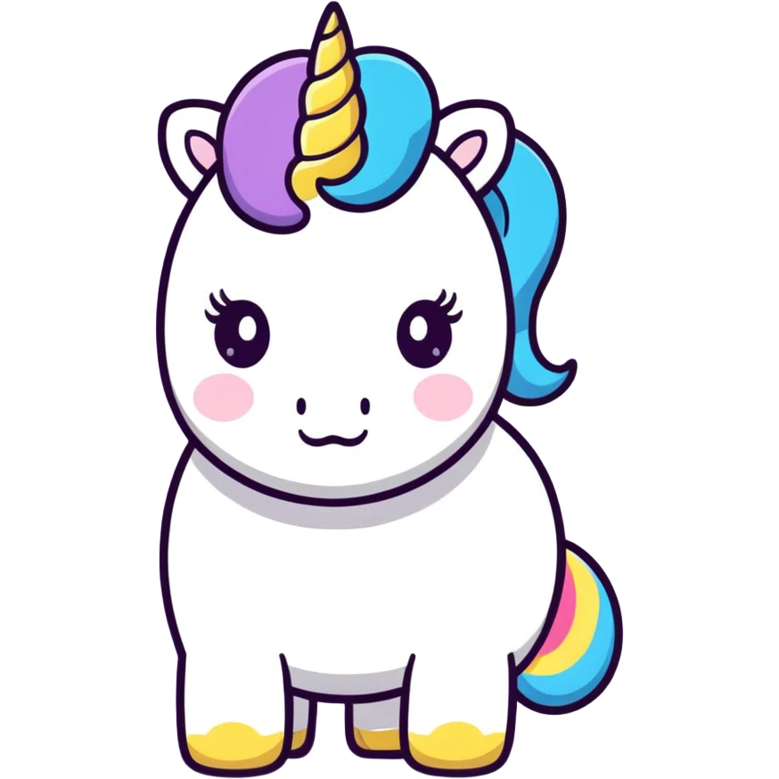 Unicorn pooping emoji