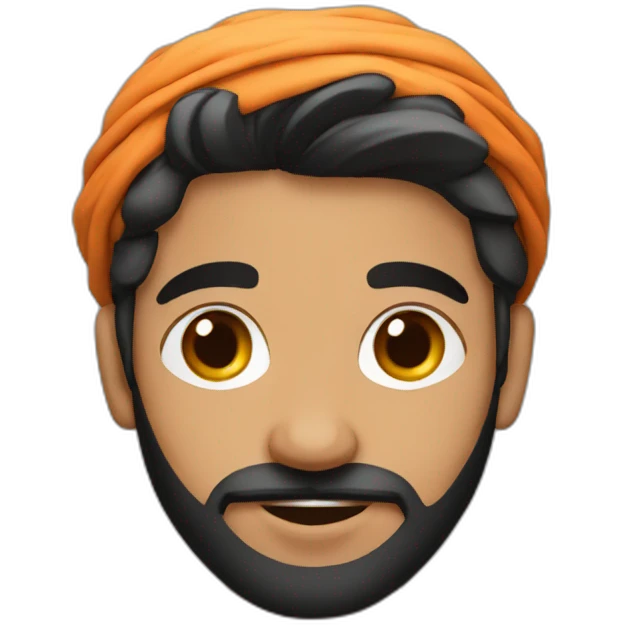 a arabic guy with a kalash emoji