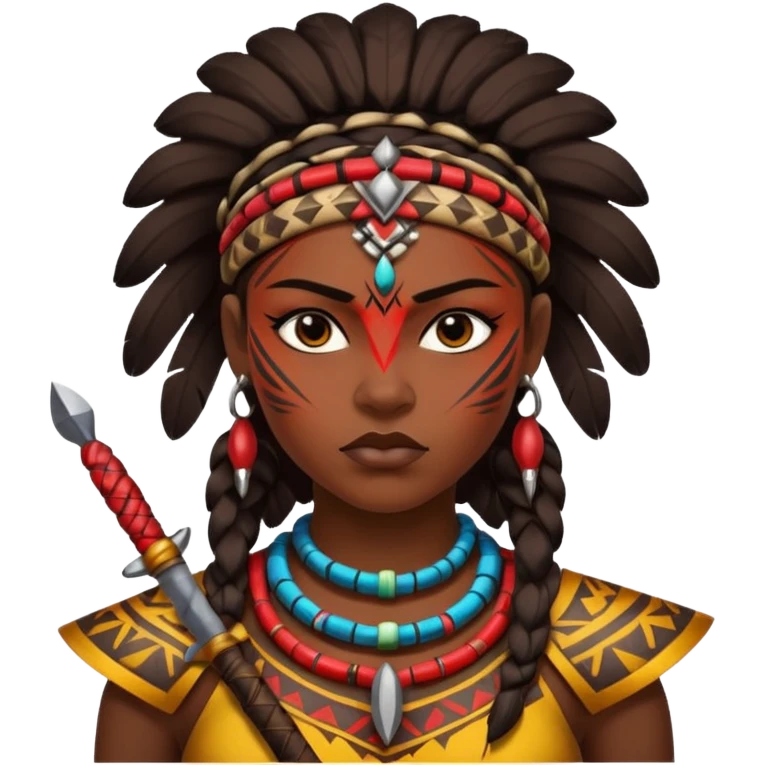 woman African warrior emoji