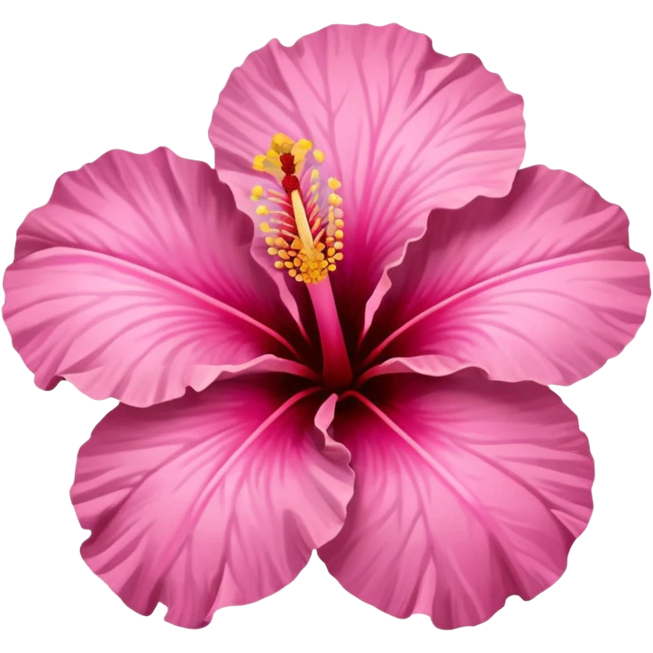 pink and brown hibiscus emoji