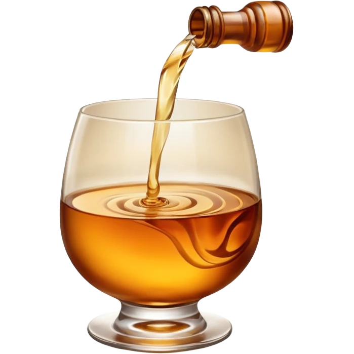 Pouring whisky emoji