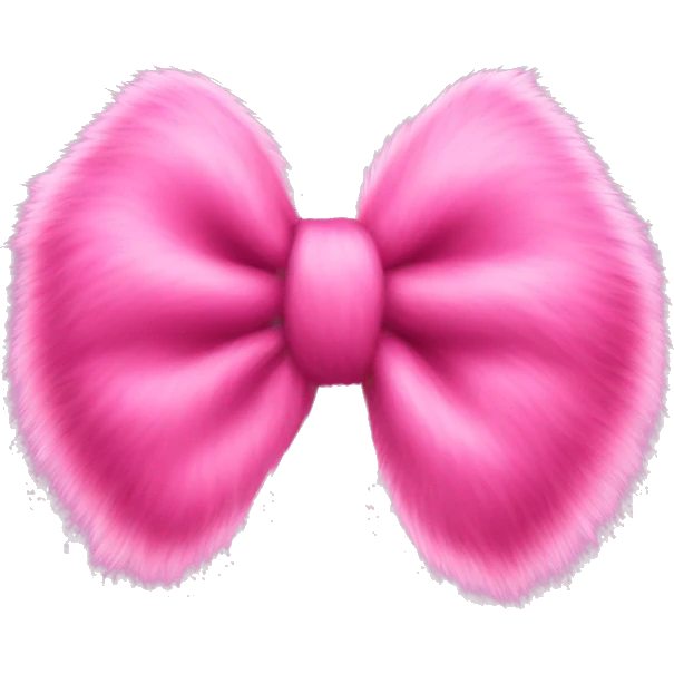 pink furr bow emoji