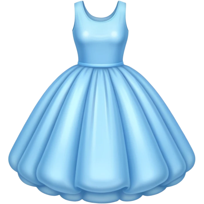 The bubble dress is typically a voluminous ball gown, designed to make Glinda look like she’s literally floating in a bubble. It features:  Pale blue or shimmering white-blue hues isolated  emoji