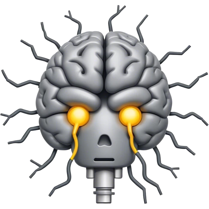 electrocuted brain emoji