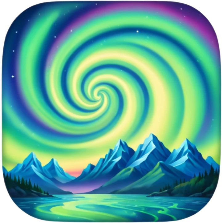 something that represents the aurora emoji