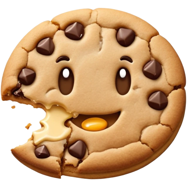 cookie with a bite taken out emoji