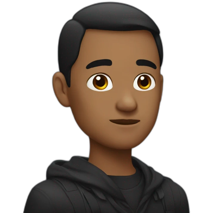 Raven black emoji