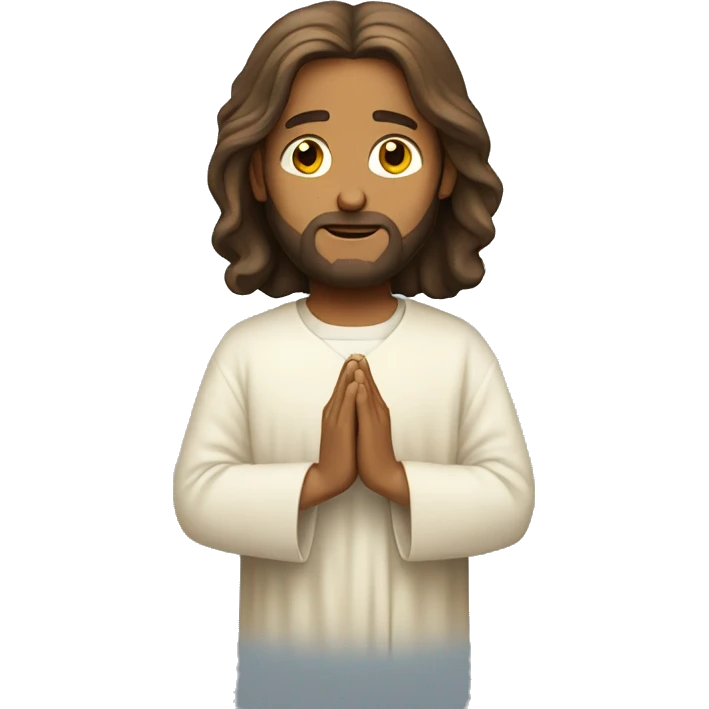 jesus christ pray emoji