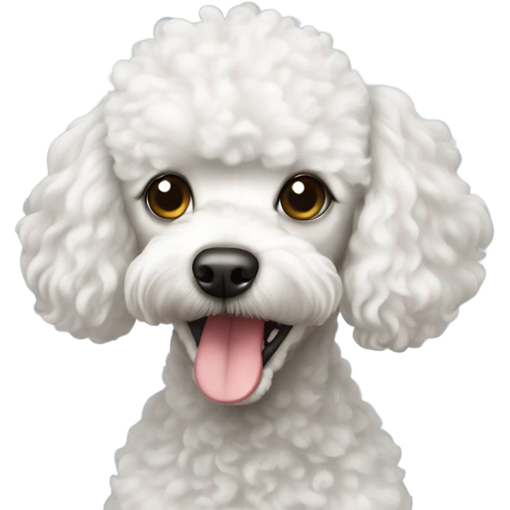 White toy poodle emoji
