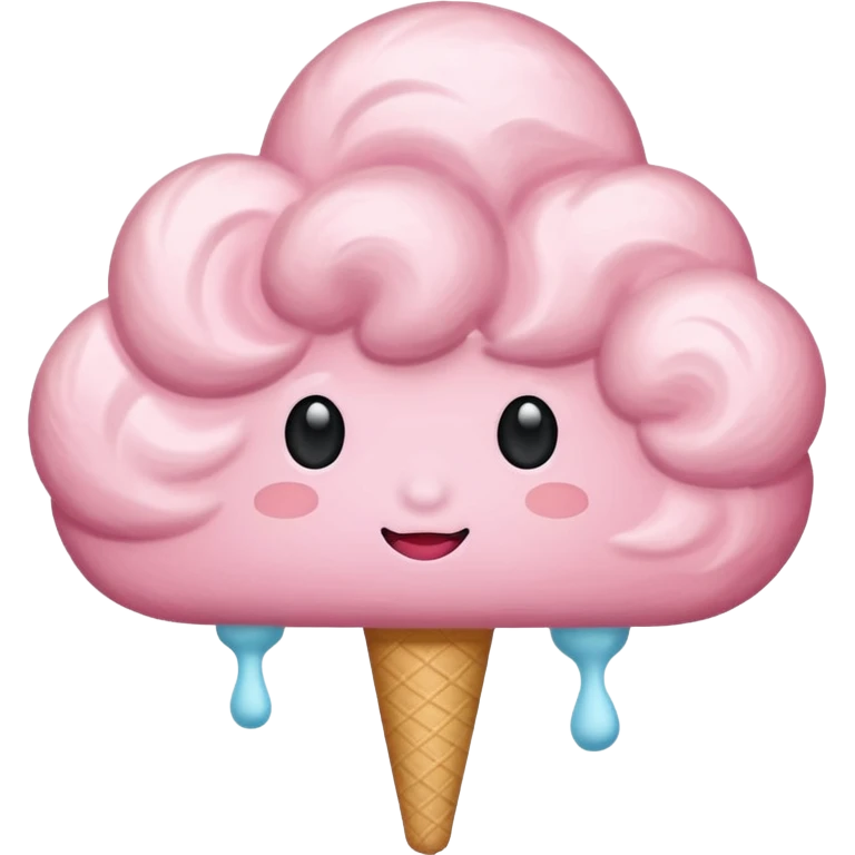 Pink cloud emoji