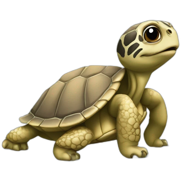 Tortue embrasse suricate emoji
