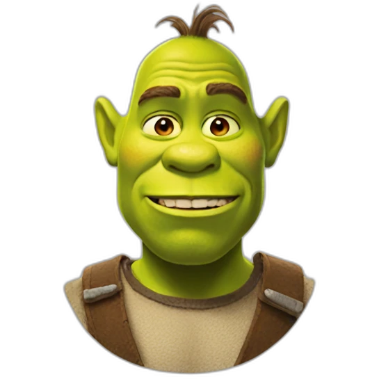 Shrek like iOS emoji emoji