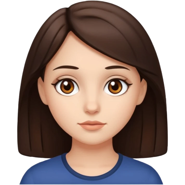 Brunette girl emoji