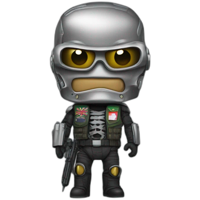 Terminator avec drapeau du togo emoji