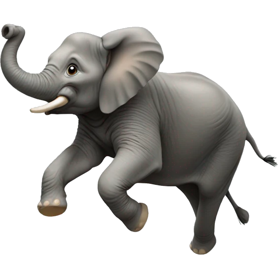 Elephant jumping  emoji