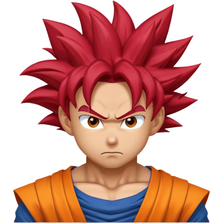 Goku super sayian god emoji