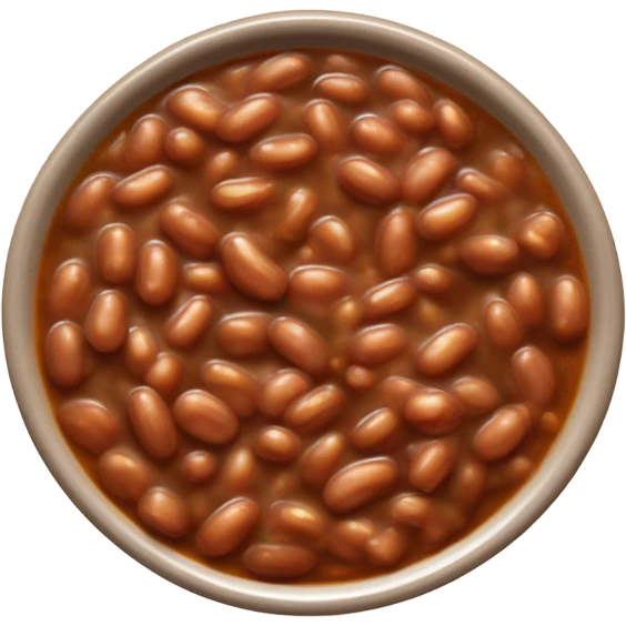 Baked beans for dinner emoji